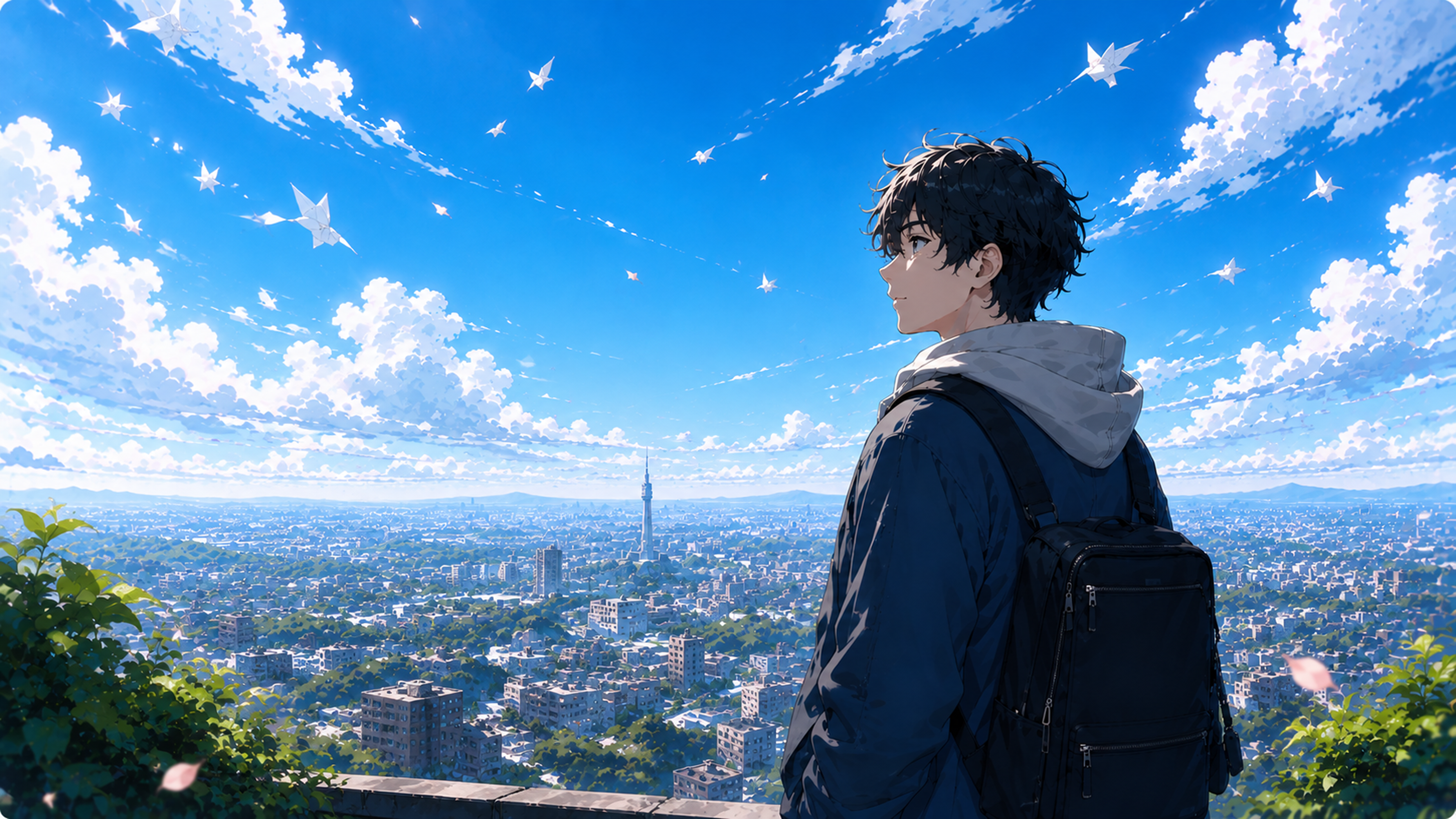 Tanaka Shunya — looking out over the city